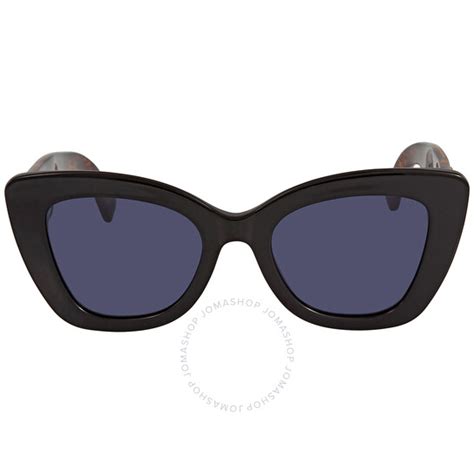 Fendi Blue Cat Eye Ladies Sunglasses FF 0327/S 0807 52